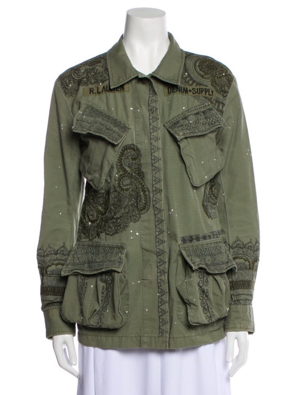 Rare Ralph Lauren Supply Utility Jacket – Embroidered Military